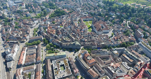 Stadt St.Gallen mit Altstatt und Bahnhofstrasse